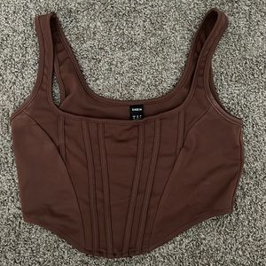 Brown soft corset